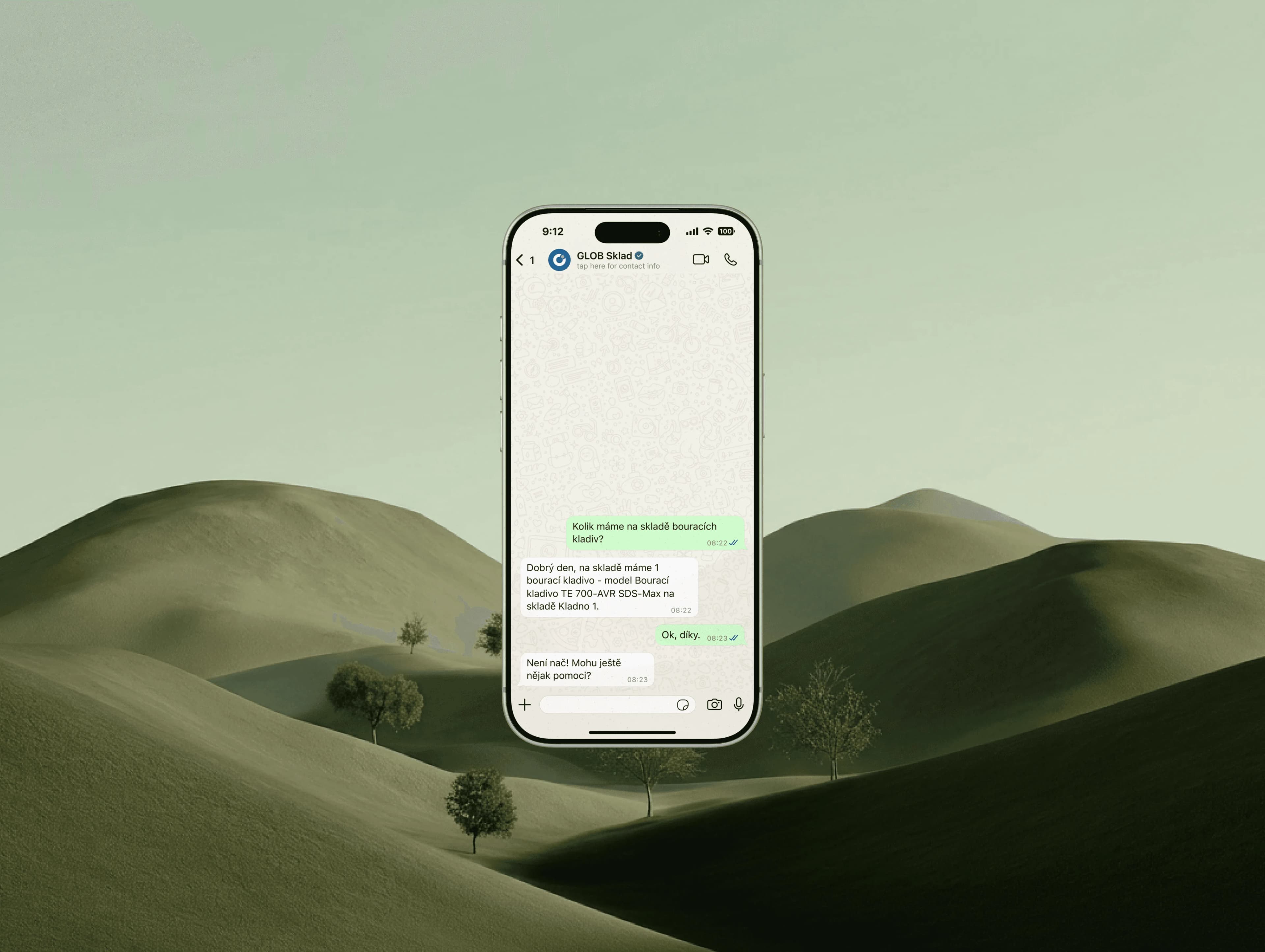 WhatsApp AI agent for warehouse management